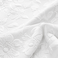Protège-matelas en tissu jacquard floral 3D gaufré, qualité hôtelière de luxe, tricot épais