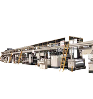 Ligne de production de carton ondulé 5 couches, impression, rainurage, découpe automatique, haute stabilité, 150 m/min, papier