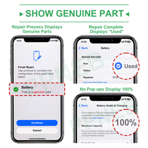 ขายส่งแบตเตอรี่วินิจฉัย <span class=keywords><strong>IOS</strong></span> 26.5 สำหรับเปลี่ยนแบตเตอรี่ <span class=keywords><strong>iPhone</strong></span> 15 แสดงสุขภาพแบตเตอรี่ 100% - Product Image 3
