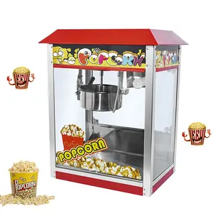 Commercial Stall Automatic Puffing Machine / Electric Ball Shape Butterfly Popping Machine / Roof Type Popcorn Machine