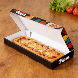 Caja de Pizza Rectangular Plana de Papel Kraft Marrón Corrugado, Desechable, Apta para Alimentos, Estilo Detroit, para <span class=keywords><strong>Pinsa</strong></span> o Pan Plano - Product Image 5