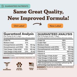 Huile de saumon sauvage d'Alaska OEM pour chiens, complément alimentaire pour animaux de compagnie, oméga 3, soulagement des démangeaisons et des allergies, huile de poisson liquide, riche en oméga 3 <span class=keywords><strong>EPA</strong></span> et <span class=keywords><strong>DHA</strong></span> - Product Image 6