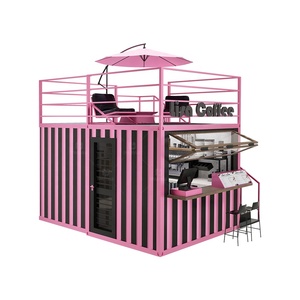 ร้านค้าคอนเทนเนอร์ขนาดเล็ก 10 ฟุต 20 ฟุต แบบพับได้ บ้านสำเร็จรูป Iparwa CP4 โครงสร้างเหล็ก ดีไซน์ทันสมัย รับประกัน 1 ปี ลดราคา - Product Image 6