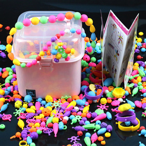 Juguetes Populares para Hacer Joyas para Niños Pequeños, Kit de Cuentas Pop Hechas a Mano que Estimula <span class=keywords><strong>la</strong></span> Creatividad, Juguete Educativo para Niñas - Product Image 3