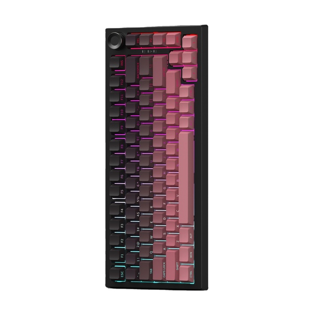 Customized Three-mode Mechanical Keyboard with Side-engraved Wireless for Office, Gaming and E-sports