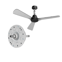 Moteur CC sans balais silencieux Xuperb série BLC pour ventilateur de plafond décoratif à LED économe en énergie de 42/48/52/56/70 pouces