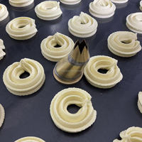 Machine automatique de fabrication de biscuits en acier inoxydable à deux couleurs, coupe-fil, pour boulangerie, haute précision, machine à biscuits, farine, lait