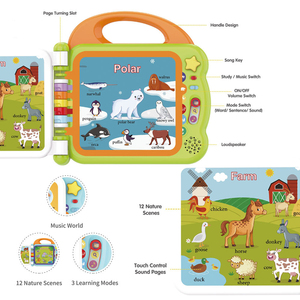 Libro Interattivo Sonoro per Bambini in Francese, Giocattolo Educativo per Neonati, Novità <span class=keywords><strong>2026</strong></span> - Product Image 4