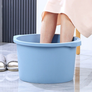 Foot Bath Tub Plastic Thickened <b>Round</b> Massage <b>Basin</b> For Adults Deep Tall No Installation Required - Product Image 3