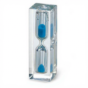 Reloj de Arena de Resina y Vidrio Transparente Hecho a Mano de 1 y 5 Minutos con Diseño Feng Shui, Certificado ISO9001, para Juegos, Aula y Niños - Product Image 1
