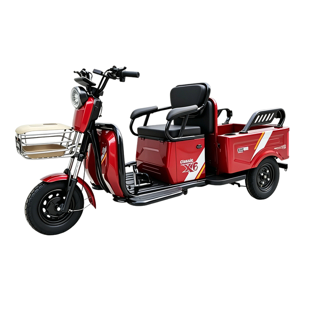 Mini Passenger Three Wheeled Electric Vehicle Convenient for Picking up and Dropping off Children, Small Family Car