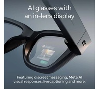 Lunettes connectées Ray-Ban Meta Display AI noires – Taille LARGE / Neural Band