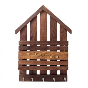 Porte-clés mural en bois très demandé avec crochets multiples pour la maison, disponible au meilleur prix du marché - Product Image 3