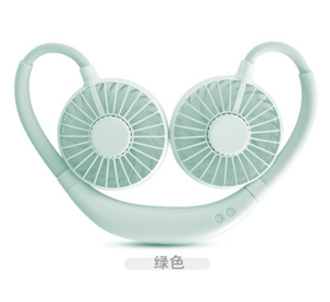Nuevo estilo mano libre USB recargable LED cuello Fan - Product Image 4