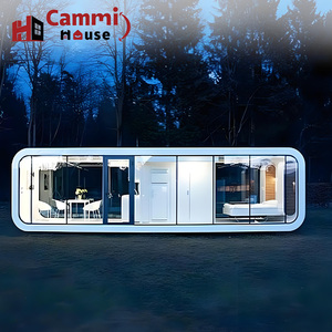 Cammi House Maison préfabriquée Maison capsule de salle de bain intégrée préinstallée Apple Office Cabin House for Unused Land Villas - Product Image 1