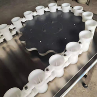Rinceur de bouteilles en plastique PET rotatif semi-automatique à haute pression pour le nettoyage du lavage des bouteilles de vin et d'eau
