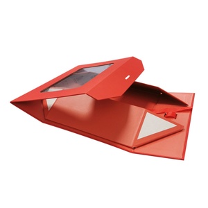 Luxury Custom Logo Flip Top Kraft Paper Window Reusable Foldable Rigid Cardboard <b>Magnetic</b> Candle & Photo Frame <b>Gift</b> <b>Box</b> Ribbon - Product Image 3