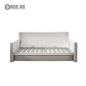 Di alta qualità montaggio compattezza sala studio pieghevole letto parete unità di lusso multifunzionale parete letto mobile con divano singolo singolo divano - Product Image 6