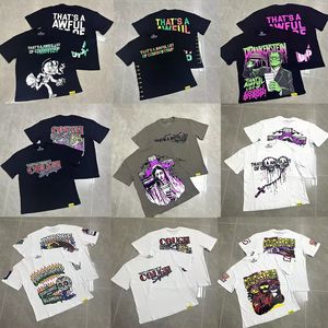 高品質ブランドのメンズTシャツアメリカンストリートスタイルの印刷が特大で、男性のためのクールなシロップがたくさんあります - Product Image 2