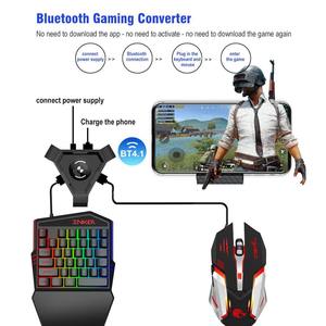 Hot Selling One-Handed Portable Mini Gaming Keyboard LED Backlight 4 Level Adjustable DPI Wired Keyboard <b>Mouse</b> Combo - Product Image 2