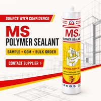 Scellant polymère hybride, adhésif élastique imperméable, résistant aux UV, écologique, pour les joints d'expansion de la construction, les murs-rideaux