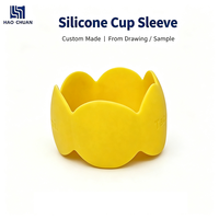 Sarung Cangkir Silikon Kustom, Penyangga Cangkir Karet Shore 30-70A -40-230C ±0.1mm, Tahan Tarik Tinggi, Kompresi Rendah untuk Mug Kopi dan Botol
