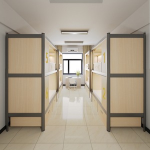 Letti a <span class=keywords><strong>capsula</strong></span> KSL con telaio in acciaio e armadio per <span class=keywords><strong>hotel</strong></span>, appartamenti, dormitori, ostelli della gioventù, <span class=keywords><strong>hotel</strong></span> a <span class=keywords><strong>capsula</strong></span>, pod per dormire - Product Image 3