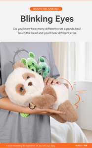 สร้างบริษัท Yue Ai Papa Panda eyeblink ตุ๊กตาของเล่นผ้ากำมะหยี่แบบครอสบอดี้<span class=keywords><strong>แพนด้า</strong></span>การ์ตูนอะนิเมชั่นตุ๊กตา - Product Image 3