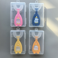 Enfant en bas âge enfants 360 brosse à dents en forme de U enfant âge 2-6 & 2-4 & 4-7 & 6-8 ans toutes les dents arrondies brosse tête Pack