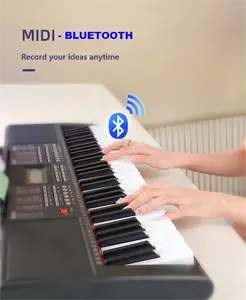 BD müzik 61 tuşlar elektronik klavye MIDI fonksiyonu Mp3 çalma çift klavye fonksiyonu öğrenme modu müzik Organ çocuklar için