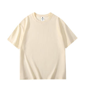 T-shirt imprimé 100 % coton peigné épais pour homme, manches courtes, coupe ample, promotionnel, pas cher, vente en gros - Product Image 2