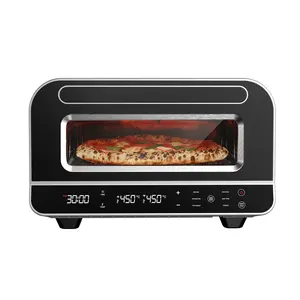 Penjualan langsung Italia Harga wajar oven pizza 2 dek oven listrik untuk pizza