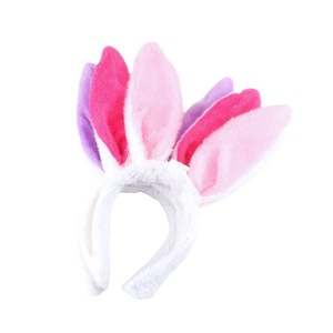 Serre-tête lumineux en forme d'oreilles de lapin, en peluche et pailleté, accessoire de fête pour enfants - Product Image 3