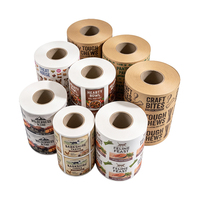 Film en rouleau de papier couché à base d'eau recyclable UE pour aliments pour chats et chiens, film d'emballage pour machines automatiques pour café et friandises
