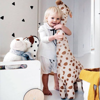 Jouet en peluche grande taille Simulation de girafe jouets en peluche douce poupée en peluche en peluche jouet de couchage garçons filles cadeau d'anniversaire