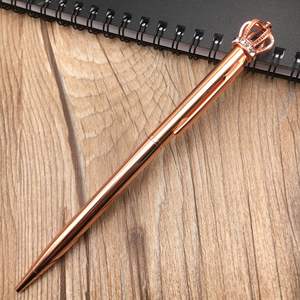 Regalos de Boda Personalizados Populares, Bolígrafo de Metal con Corona de Cristal - Product Image 2