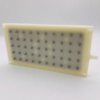 Buses de massage carrées en plastique ABS, 50 pièces, pour jets latéraux de spa et douches de salle de bain