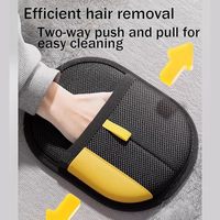 Gant lavable pour enlever les poils de chien et de chat des vêtements, des sièges de voiture, des meubles et des tissus d'ameublement, outil de toilettage