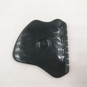 Yeşil nefrit yeşim Guasha kazıma masaj aleti yeşim rulo Gua Sha yüz masajı yüz taş Gua Sha kurulu - Product Image 5