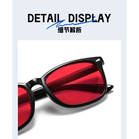 Lunettes de sommeil tendance populaires avec verres rouge-orange anti-lumière bleue, lunettes d'ordinateur personnalisées à rivets carrés et design diamant pour adultes