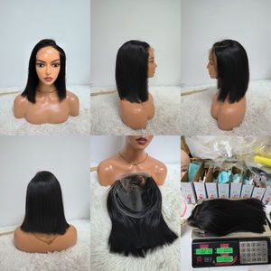 Letsfly ลดราคาสุดคุ้ม วิกผมเวียดนาม 12A แบบ Super Double Drawn ตรงธรรมชาติ  วิกผมบ๊อบสั้นแบบไม่ต้องใช้กาว 5x5 - Product Image 4