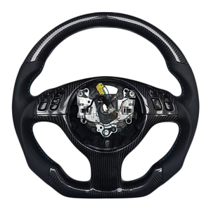 Nouveaux produits : Volant en cuir lisse en fibre de carbone pour BMW Série 3 E46 - Product Image 1