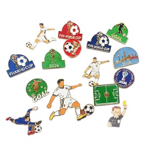 Pin Metálico Personalizable del Campeonato Mundial de Fútbol 2026, Venta al Por Mayor de Fábrica, Accesorios para Ropa y Sombreros - Product Image 1
