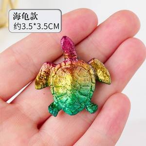 Minerai métallique arc-en-ciel fait de cristal de bismuth géode semi-gemme bismuth crânes d'araignée cristal animal pierres de guérison sculptures de bismuth - Product Image 4