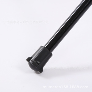 Repose-pieds d'extérieur en alliage d'aluminium, pliable, portable, léger, pour chaise de camping, support pour les pieds, noir, gris, forme ovale - Product Image 3