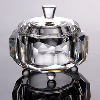 Boîtes à bijoux en cristal de verre octogonales MH-QT0278