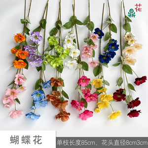 Fleur artificielle en soie à six têtes, décoration florale d'intérieur, art floral pour la maison - Product Image 5