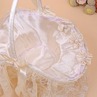 Panier à pétales de fleurs pour demoiselle d'honneur ou panier à fruits en rotin tressé à la main, style moderne et simple, du Zhejiang, vente en gros