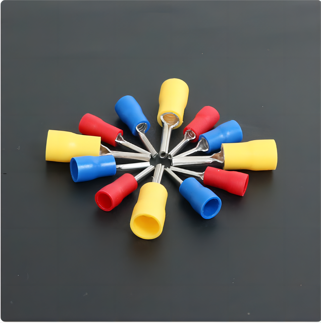 PTV Series Copper Needle Crimping Terminal Insulated Pin Terminal Splice Crimp Connector for Electrical Equipment