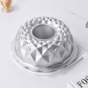 Carbon Steel Non Stick Hollow Chiffon Cake Mold Geometric Polygonal Silver Gray Baking Pan Cake Tools 1 Piece - Product Image 4